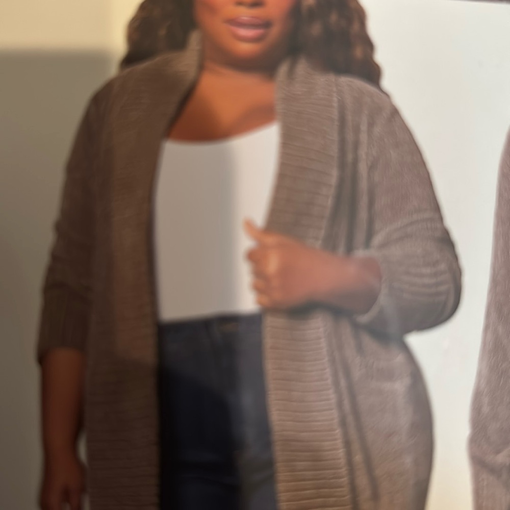 Orvis Chenille Shawl Collar Cardigan - Brown XXL  pockets